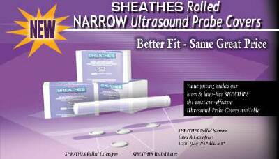 Sheathes™ Ultrasound Probe Cover 7/8 X 8 Inch Latex NonSterile For use with Transducer - Vaginal / Rectal  (100/BX 12BX/CS) by Sheathing Technologies, Inc.  ID 10500
